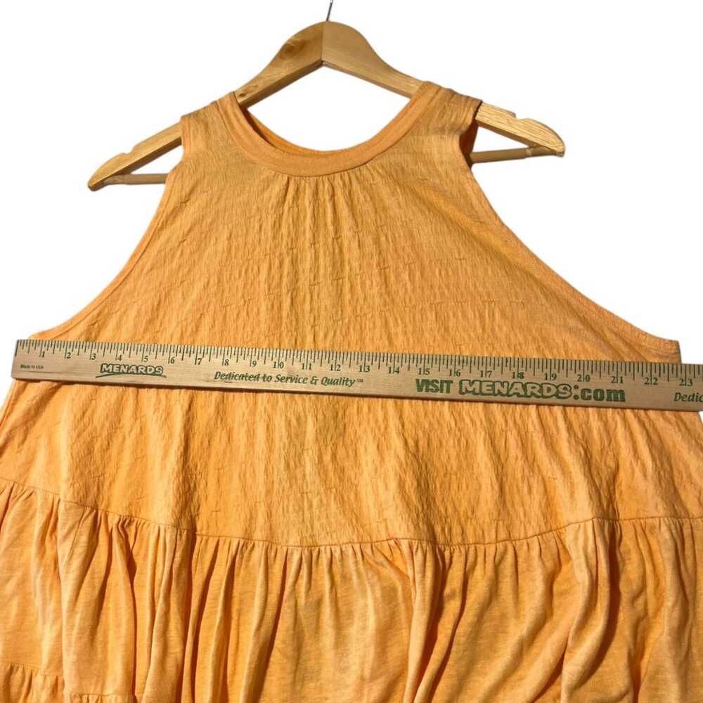 Free People Women's XS Right On Time‎ Tiered Tunic Light Orange Oversized Boho - Picture 9 of 9